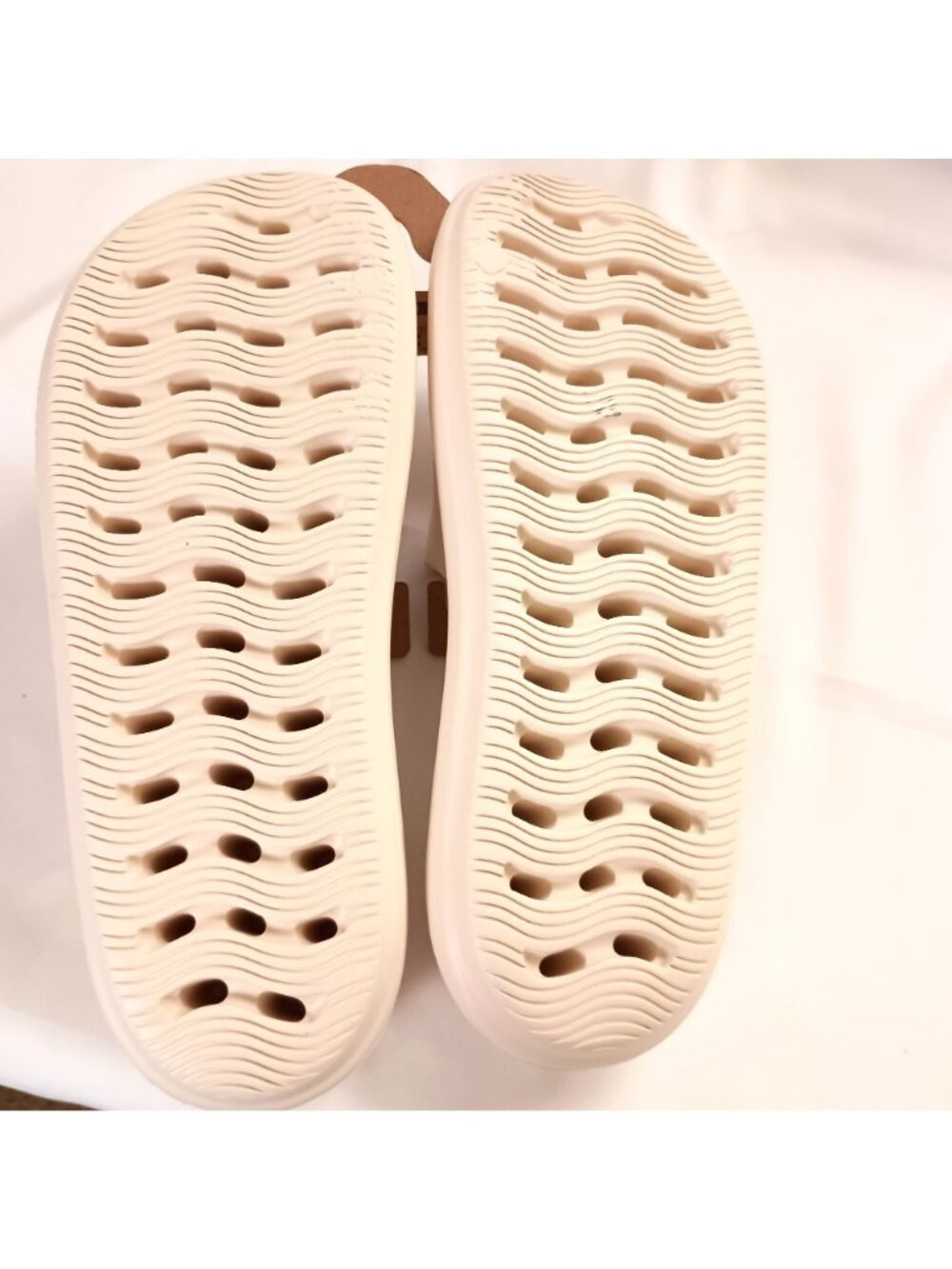 Billabong Platform Slide Sandals Women 10 Cream Cushion Comfort NWT Casual - Picture 6 of 6